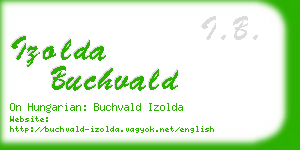 izolda buchvald business card